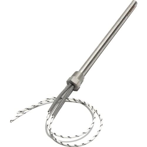 10mm Dia 190~350mm DN10/16mm Threaded Single-ended Heating Tube 350/500/600/700/800W Cartridge Heater Element for Water Heater