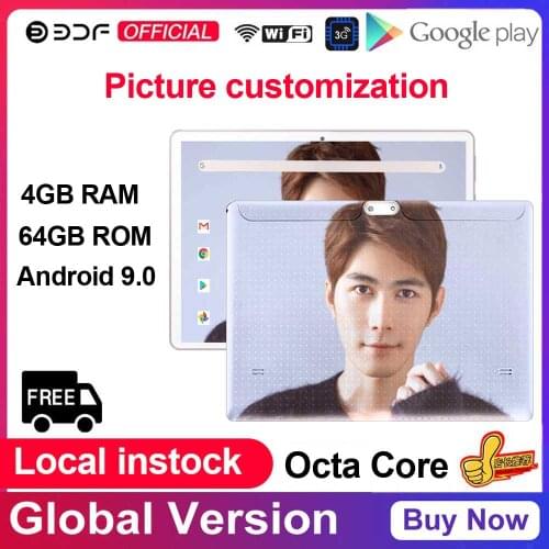 2021 New Tablet Pc 10 Inch Google Play Android 9.0 Tablets 2GB/32GB Quad Core 3G Phone Call WiFi IPS Pc Tablet 10.1 Inch Tablets