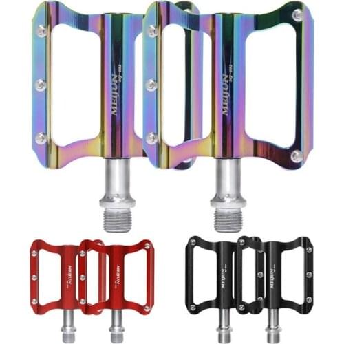MEIJUN Mountain Pedals MTB Pedals Alloy Road Bike Pedal Bicycle Nonskid Lightweight Platform Flat Pedals