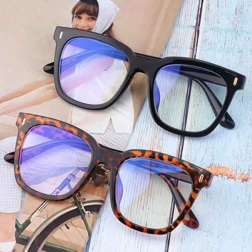Transparent Blue Light Clear Female Glasses Vintage Square Glasses Fashionable Womens Eyeglasses With Frame Lunette De Soleil