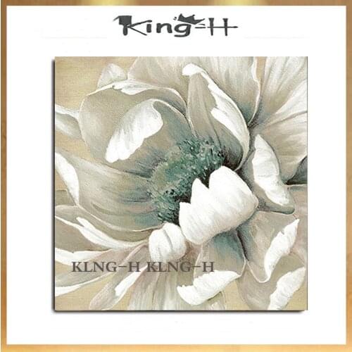 Pintado a mano flor abstracta arte pintura al óleo en lienzo pared arte sin marco cuadro decoración para el hogar Decoración re