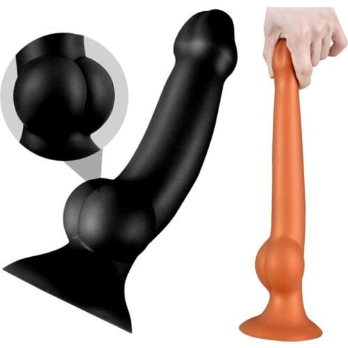 Anal Dildos For Women Men Liquid Silicone Butt Plug With Suction Cup Soft Huge Anal Plug Adult Sex Toys Ass Plug