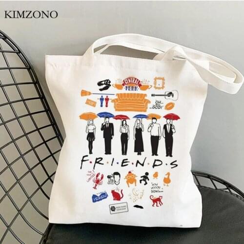 Friend Tv shopping bag cotton eco canvas handbag bag foldable boodschappentas shoping bolsa compra cabas