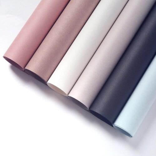 Waterproof Rose Flower Wrapping Paper Solid Color Korean Style Bouquet Packaging Gift Paper Florist Supplies