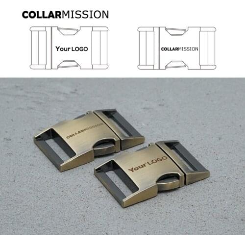 Engraved DIY dog collar buckles quick-release buckle for 30mm sewing Paracord Leathercraft handmade accessory CK30QT02