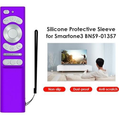 Remote Control Protective Case Full-Cover Protector Cover Drop-Proof Anti-Fall Replacement for Samsung Smartone3 TV BN59-01357