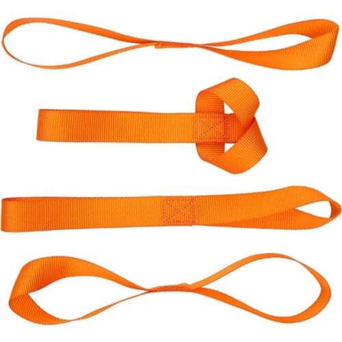 1/4Pcs ATV Hook Belt Endless Webbing Motorcycle Tie Downs Luggage Bandage Soft For Car Motorbike Loops Straps Multipurpose Strap