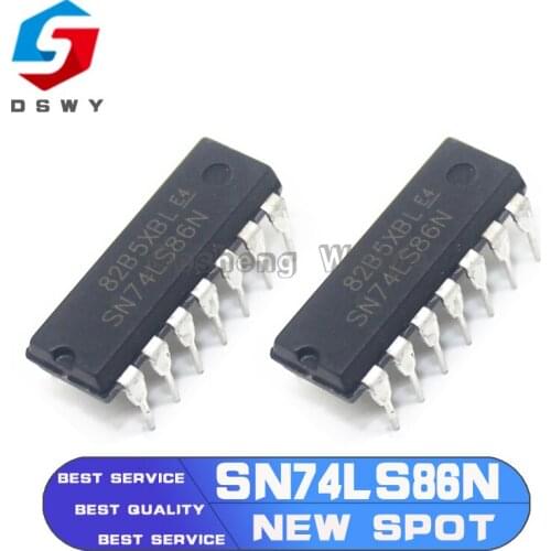 10PCS HD74LS86P DIP14 HD74LS86 DIP SN74LS86N DIP-14 74LS86 SN74LS86AN New and Original IC