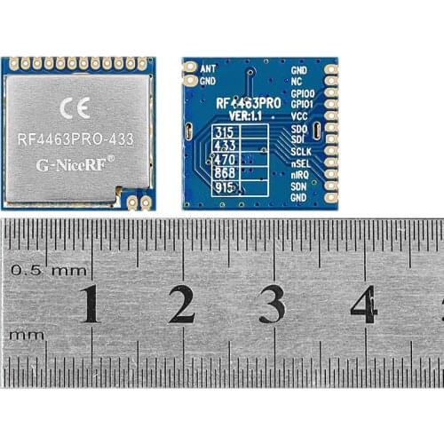 4pcs/lot Si4463 SPI interface 100mW RF4463PRO low cost 433MHz RF Transceiver Module