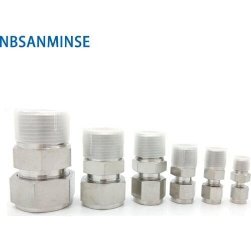 5Pcs/Lot MC G Thread 3000 psi Fractional Inch Pipe Coupling Male Connector Stainless Steel SS316L Plumbing PAir Fitting Sanmin