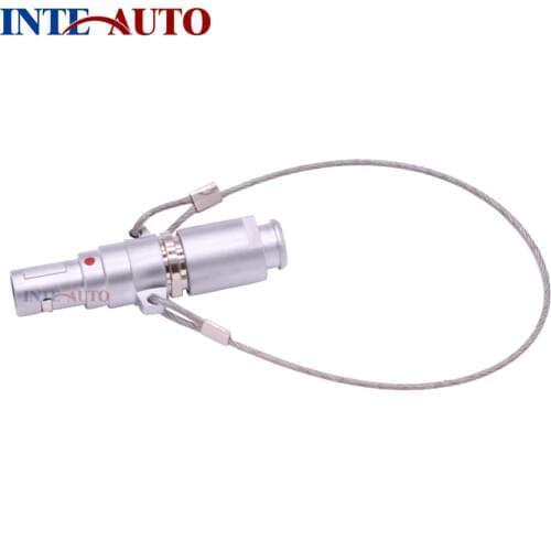 5 pins wire push pull self-locking Male Connector,Metal 5 pins electrical plug with lanyard release FTNG.0B.305