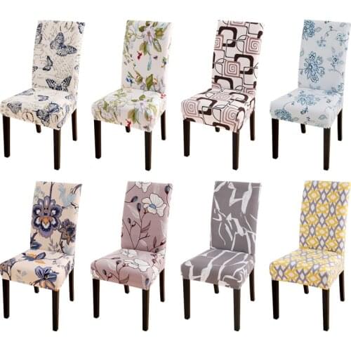 Stretch Elastic Chair Covers for Wedding Banquet Office Kithen Dining Room Spandex Washable Chair Cover
