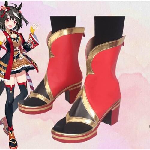 Uma Musume Pretty Derby Kitasan Black Cosplay Shoes Boots Halloween Cosplay Costume Accessories Props