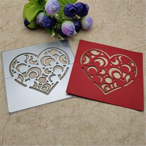 Flower heart Frame Metal Cutting Dies For DIY Scrapbooking Album Embossing Paper Cards Decorative Crafts