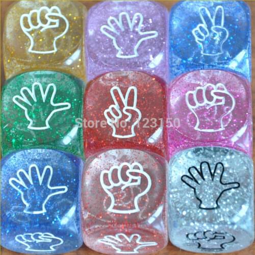 DC-027 Plastic Dice, Drinking Dice with pictures, 9pcs/lot, 20mm in Size, Free Shipping