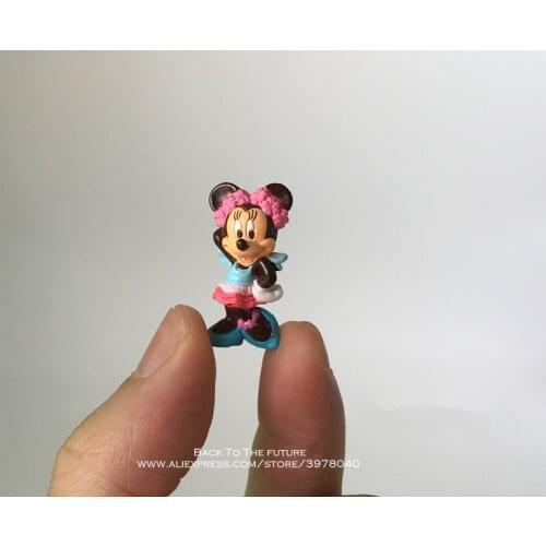 Disney Mickey Mouse Minnie 2.8cm Action Figure Posture Anime Decoration Collection Figurine Toy model for children boy gift