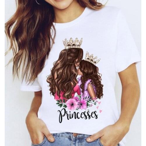 Women T-shirts Summer Cartoon Mom Life Print MAMA Summer Ladies T shirt Harajuku Female Tee Tops Graphic Tee Shirt femme 2021