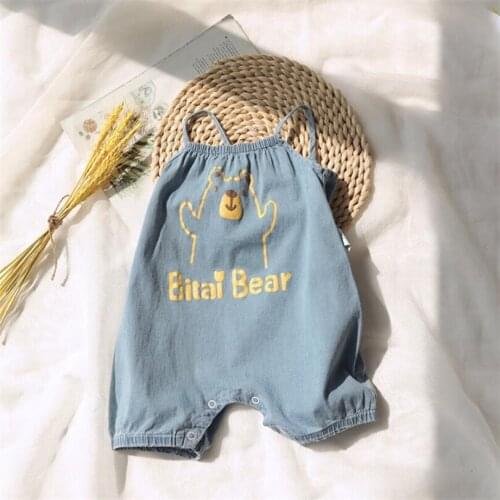 Baby Jumpsuit Summer Newborn Baby Romper Denim Baby Boys Girl Romper Clothes Infant Baby Overalls Playsuit Toddler Boys Jumpsuit