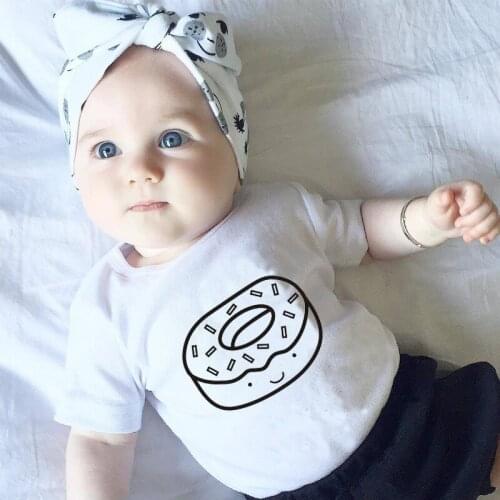 Harajuku Newborn Jumpsuit Short Sleeve Infants Baby Girl Bodysuit for Newborns Roupa De Bebe Femenina Pregnancy Reveal Clothes