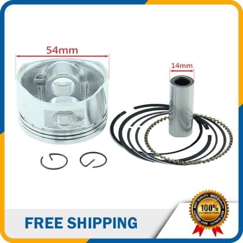 Piston 54mm Ring 14mm Pin Piston Ring Kits Set for Lifan 140cc Air Cooling Engine ATV Motorcycle Pit Bike HH-103A