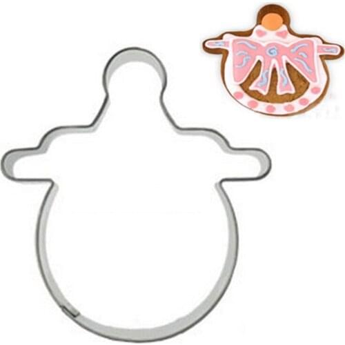 Hot Baby Nipple Christmas Cookie Cutter Stainless Steel Cut Candy Biscuit Mold Cooking Tools Metal Cutters Mould Cookie Stamp