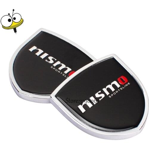 Metal Car Sticker Emblem Badge Decal Car Styling For Nismo Logo For Nissan Tiida Qashqai Leaf Note 350z X-trail Teana Maxima