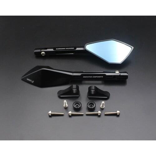 Motorcycle mirrors and mounting adapter ALL aluminum for YAMAHA YZF1000 R1 2002-2008 03 04 05 06 07