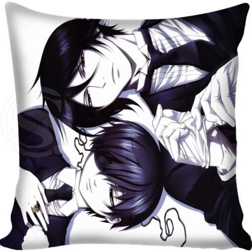 Custom Pillowcase Ciel Phantomhive Square Zippered Pillow Cover Classic Home Decorative 35X35cm,40x40cm Drop Shippping