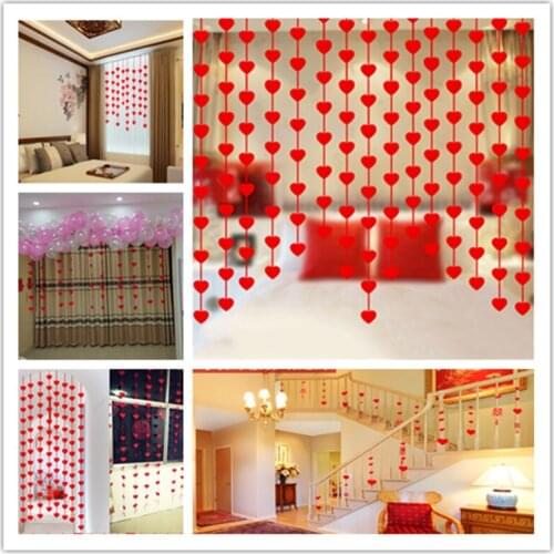 New 1pcs 3m non-woven love banner paper banner colorful multicolored wreath wedding party wreath shower decoration 9ZSH282