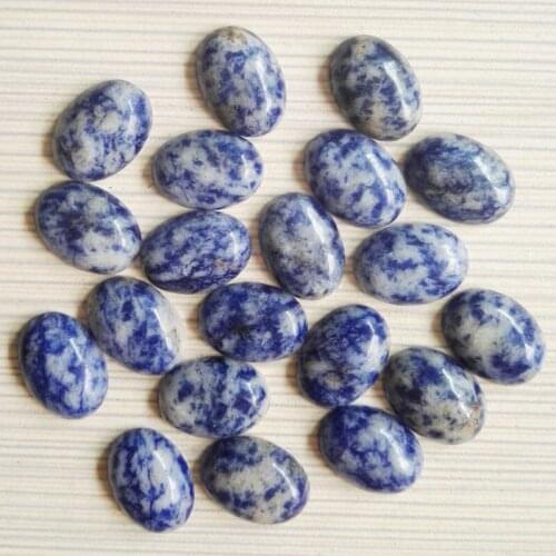 Wholese hot selling Nature sodalite Stone beads oval CAB CABOCHON loose Beads bule and white for jewelry 13x18mm 50pcs/Lot