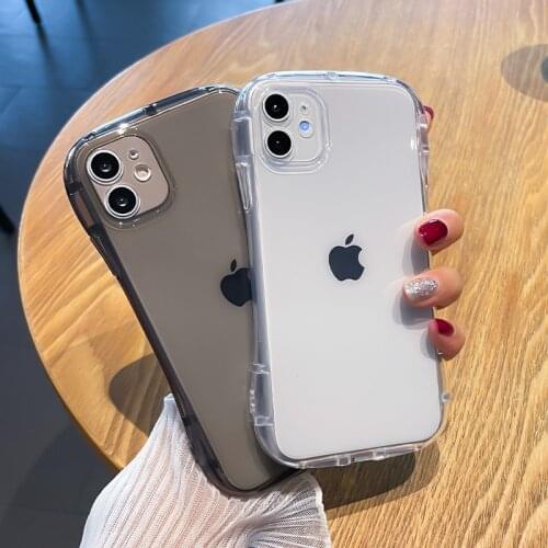 Wholesale Clear Thick Shockproof Phone Case For iPhone 12 Pro Max 11 Pro XS Max XR X 7 8 Plus SE Arc Gasbag Soft TPU Cover Shell