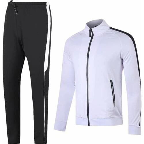 Autumn Winter Tracksuits Adult Running Jackets Pants Soccer Training Suit Outdoor Football Jogging Sweater Trousers Plus Size