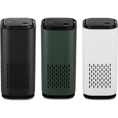 Portable Mini Car Air Purifier Cleaner USB Rechargeable Negative Ion Generator Personal Odor Eliminator for Home Office