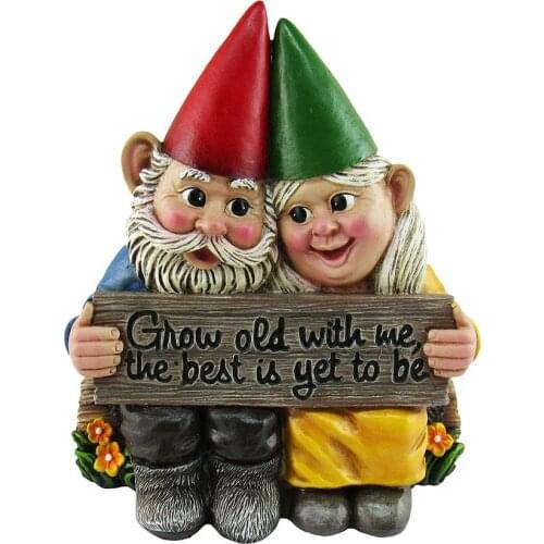 Christmas Gnome Ornaments Garden Elves Couple Decoration Yard Resin Statue Xmas Party Home Desktop Santa Claus Decoration