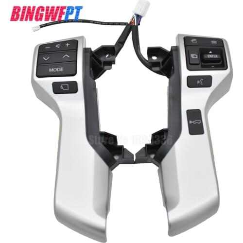 Silver Steering wheel Switch Control Button Assy For Toyota LAND CRUISER PRADO 84250-60180 8425060180