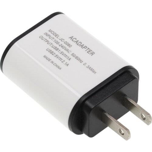 2 USB Charger 5V 2A US Plug adapter Wall Mobile Phone Charger Portable Charge For Samsung Xiaomi Charging Tablet 300pcs/lot
