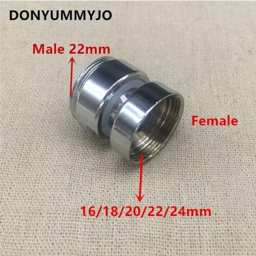 1pc Brass Chrome 360 Degree Swivel Faucet Aerator Female/Male Thread Kitchen Water Purifier Faucet Aerator Adapte