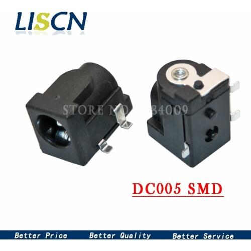 10PCS DC-050 SMD DC005 5.5*2.1mm DC Power Jack Connector 5.5 x 2.1 mm socket DC050