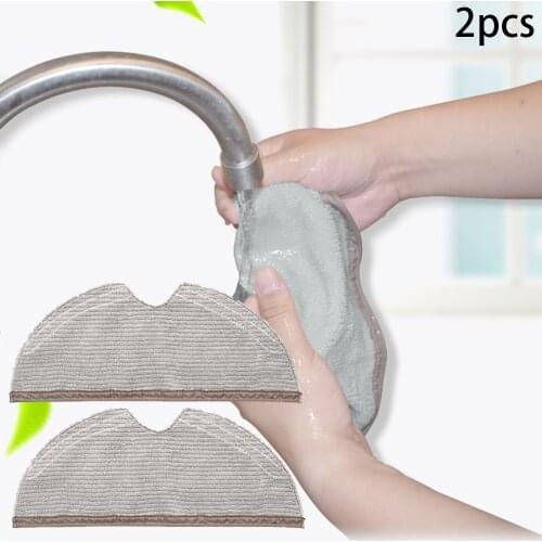 2Pcs Mopping Cloths Vacuum Cleaner Mop For S5 MAX S50 S55 Roborock S6 S6 MAXV Sweeper Accessories Microfiber Hairy Wipes