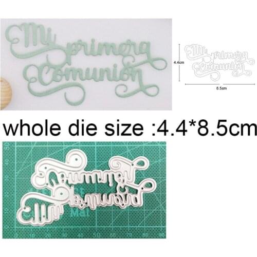 2021 new metal cutting dies cut die mold Blessing Letters decoration Scrapbook paper craft knife mould blade punch stencils dies