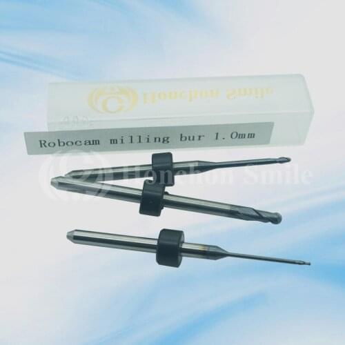 30pcs Robocam miling burs shaft 3mm length 50mm size3.0/1.5/1.0mm/ Dental zircoia blanks