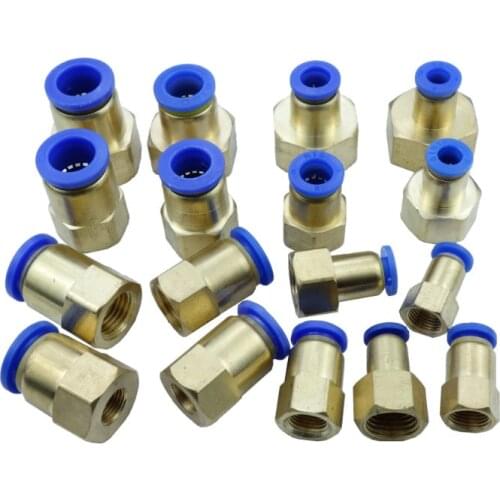 4mm/6mm/8mm/10mm/12mm OD * 1/8"/1/4"/ 3/8"/ 1/2" bspp Pneumatic Air Push In Quick Fitting Straight Female Connector