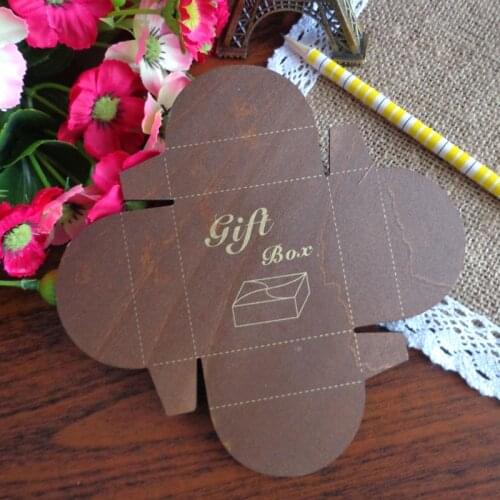 5pcs Wooden Box Cutting Dies Square Box Template DIY Gift Paper box Maker Template for Craft Working Painting Supplies