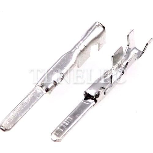 50pcs Automotive Wire Terminal Car Male Crimp Elcetrical Connector Splice Terminal of DJ618-1.5X0.6A Crimp Loose Pins 1.2 Series