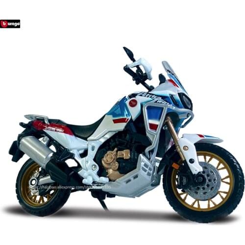 Bburago 1:18 New Honda Africa Twin Advent Original Authorized Simulation Alloy Motorcycle Model Toy Car collection toys Boy