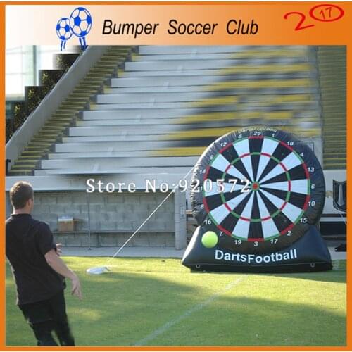 Free shipping! Free Pump!3m/4m/5m/6m/7m inflatable sport game,China PVC Material black Inflatable Dart Board,football dart games