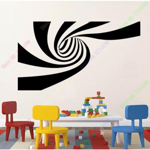 Free Shipping New 2 Different Designs 3D Abstract Vinyl Wall Sticker Art Wall Decal Home Decor Decoration Wall Mural