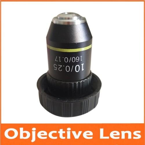 10X Metal Achromatic Bio-Microscope Biological Microscope 10 Times 195 Biomicroscope System Objective Lens for Lab Laboratory