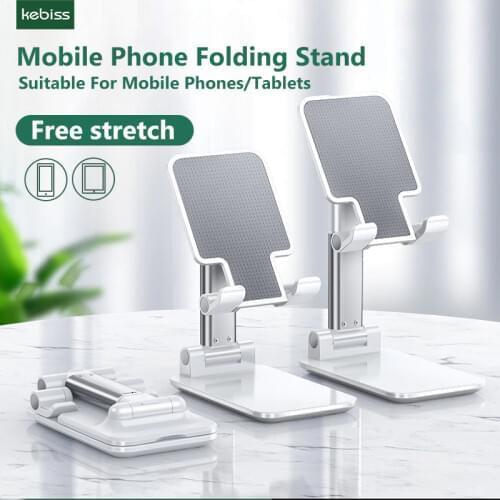 Kebiss Mobile Phone Holder Stand for iPhone Xiaomi Phone Holder Foldable Mobile Phone Stand Desk for iPad Tablet Desk Holder