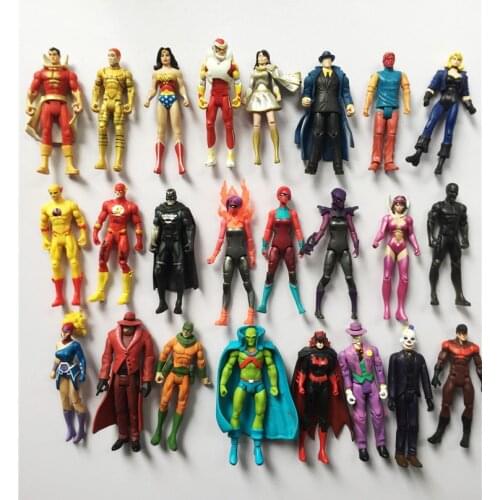DC Super Hero Shazam Joker Martian Manhunter Green Lantern Superman Qward Joints Movable Action Figure Ornament Toys